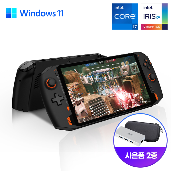 [사은품 2종 증정] ONE X PLAYER 1S 메타덱 원엑스플레이어 UMPC 터치노트북 휴대용 게임기 윈11 탑재